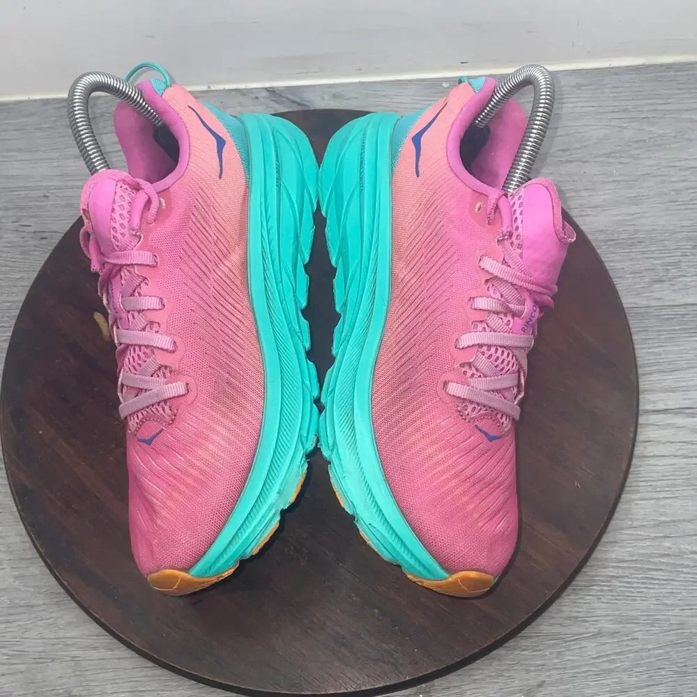 Hoka One One Womens Rincon 3 1119396 PPAT Pink Athletic Running Shoes Size 6.5 B